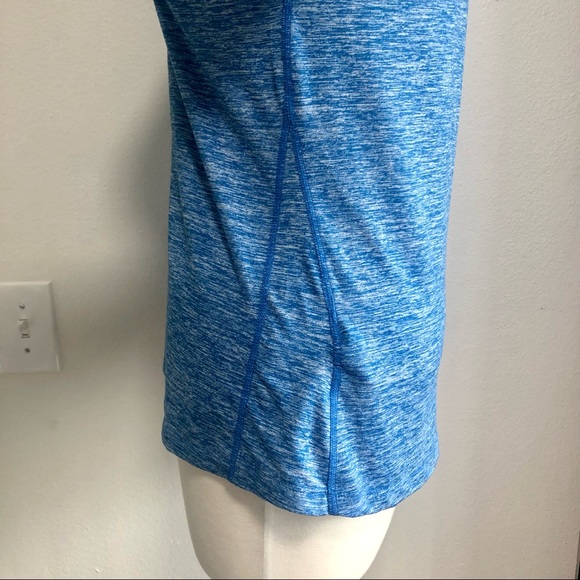 Nike Womens Size Small Heathered Blue Dri Fit Half Zip Pullover Sweatshirt Sport - Picture 5 of 8